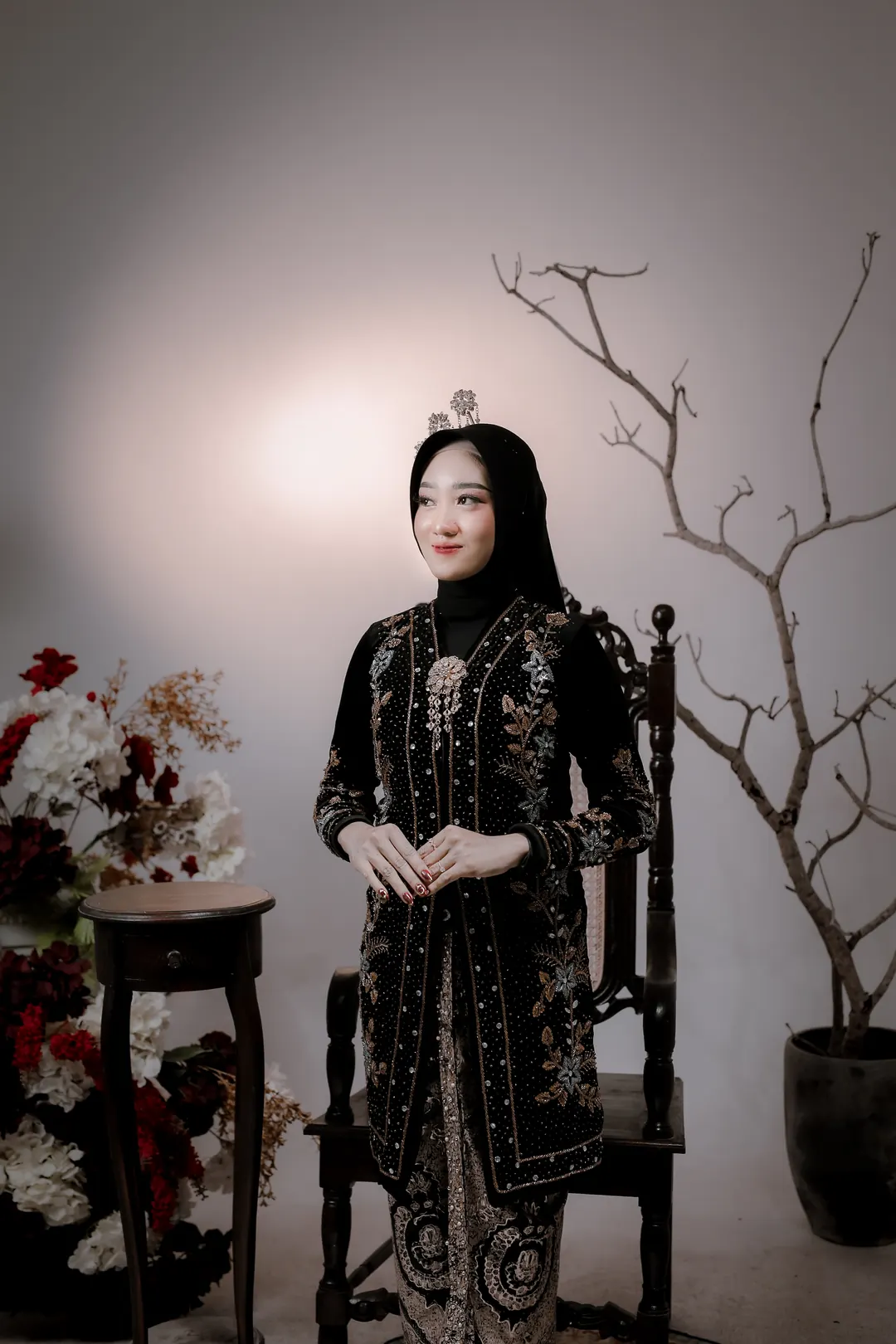 Potret Nadea berdiri